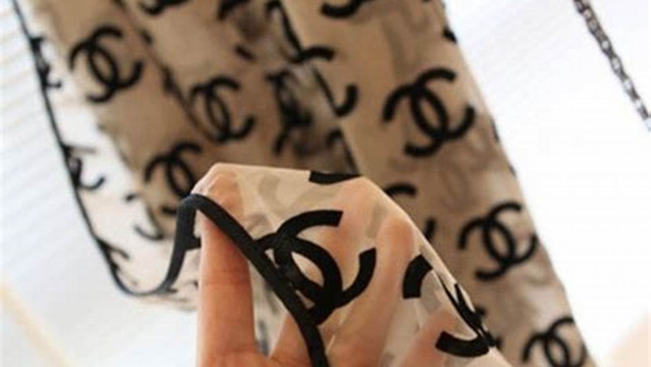 Authentic Chanel Scarf Label