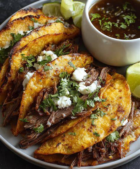 Crispy Birria Tacos Recipe – Juicy Mexican Beef Tacos with Rich Consomme