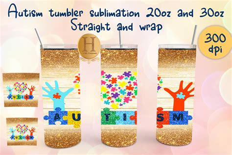 Download Autism Awareness Tumbler Sublimation Files