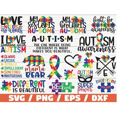 Download Autism Bundle Commercial Use For Crafts