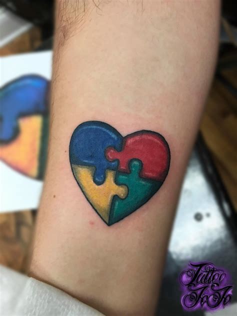 Autism Heart Tattoo