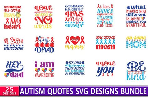 Download Autism Quotes Bundle Crafts