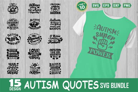Download Autism Quotes Bundle Creativefabrica DXF Files