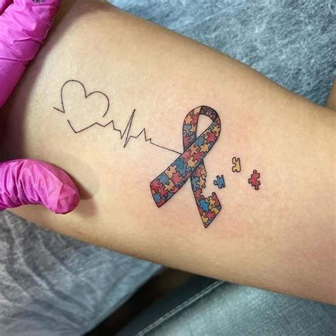 Autism Ribbon Tattoos