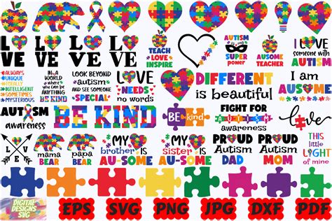 Unlock the Power of Creative Awareness with a Free Autism SVG: Celebrating Neurodiversity with Colorful Designs