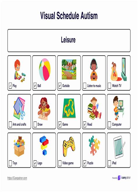Autism Visual Schedule Printables Autism Visual Supports Printables
