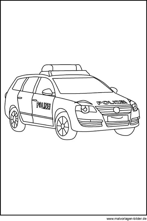 Auto Ausmalbilder Polizei