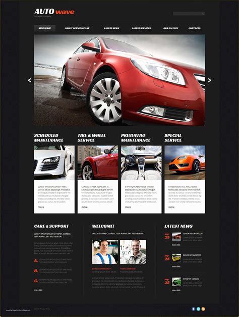 Auto Dealer Website Template Free