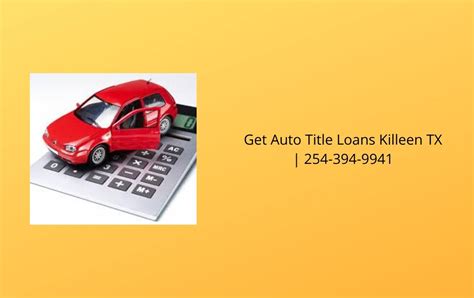 Auto Title Loans Near Me Killeen Tx