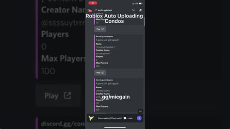 Auto Uploading Condos | ROBLOX CONDOS 2022, Discord roblox 