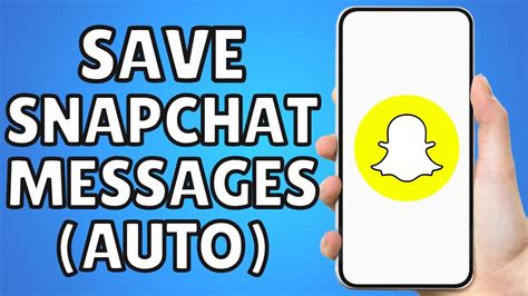 Auto-saving Snapchat messages