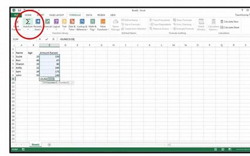 Autosum Excel