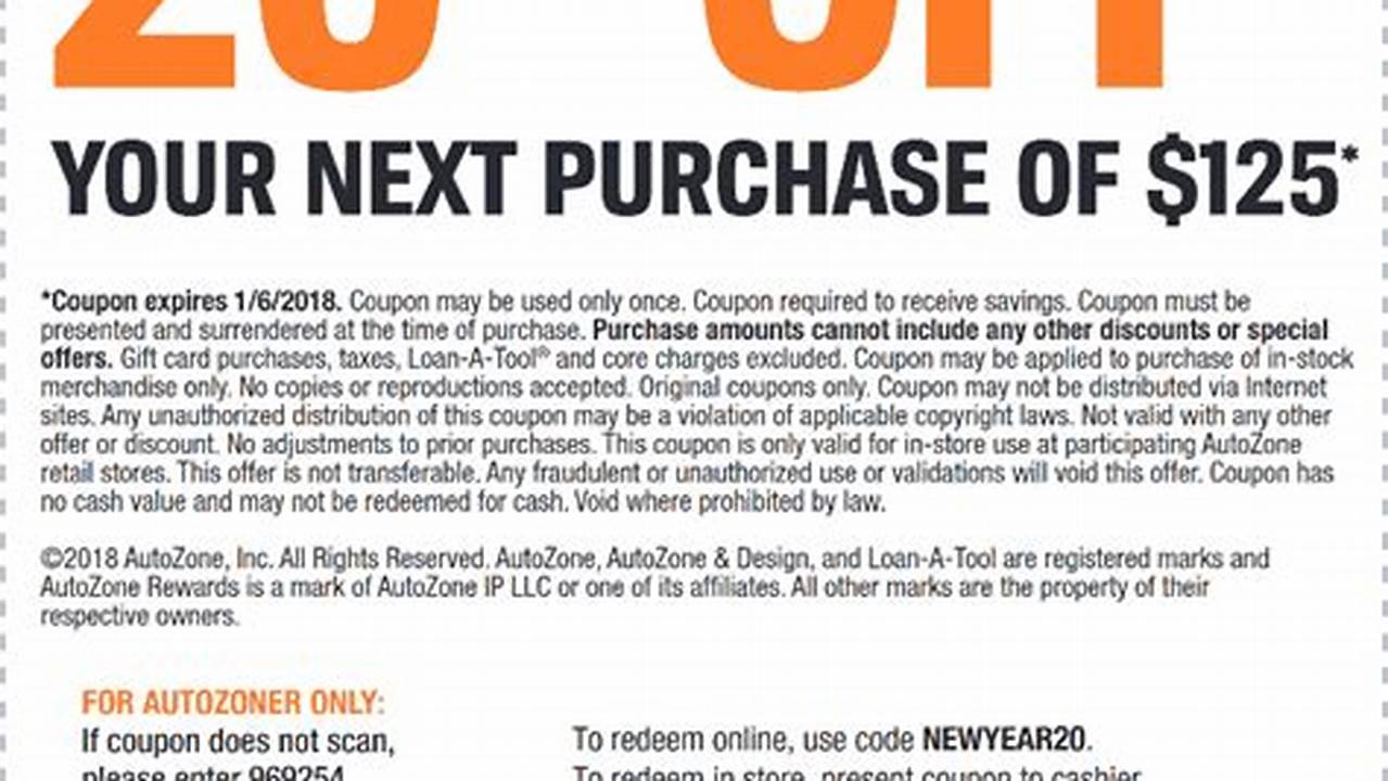 Autozone Promo Code 2024