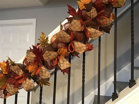 Autumn Stair Garland: A Beautiful Addition To Your Home Decor