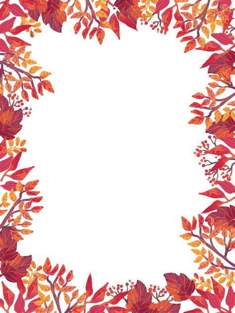 Autumn Border Template