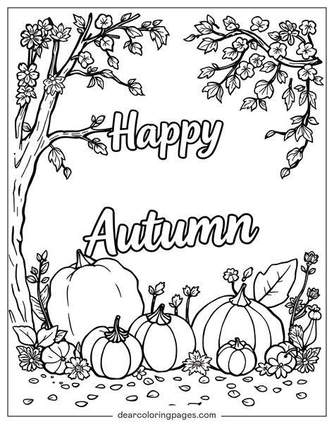 Autumn Fall Coloring Pages