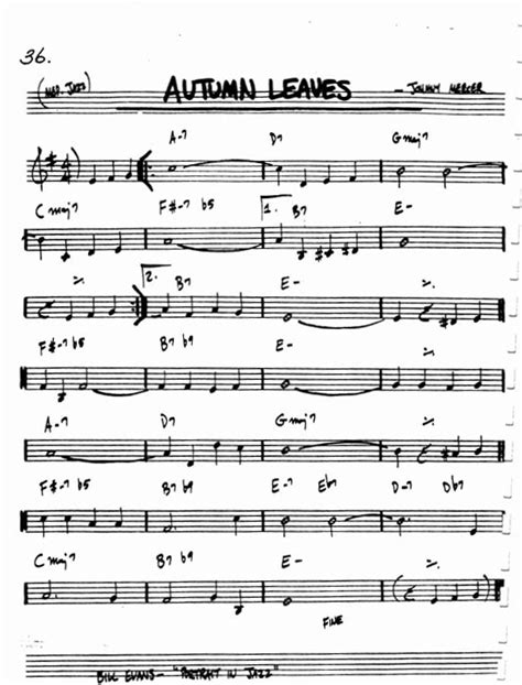 Autumn Leaves Real Book