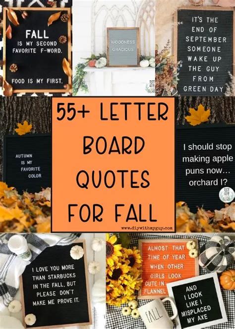 Autumn Quotes Letter Board