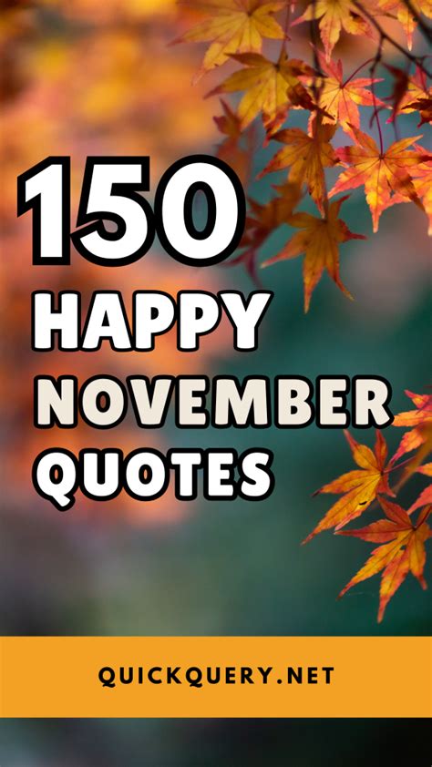 Autumn Quotes November