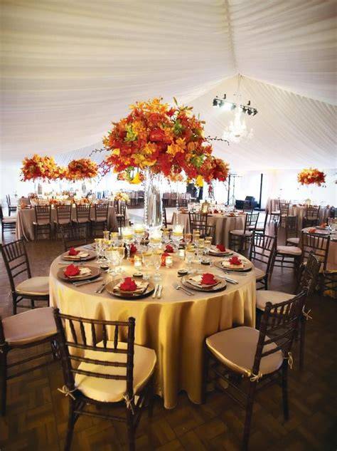 Autumn Wedding Reception Decorations Ideas