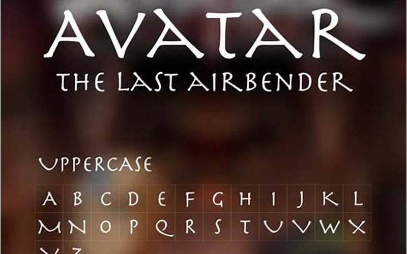Avatar The Last Airbender Font Branding