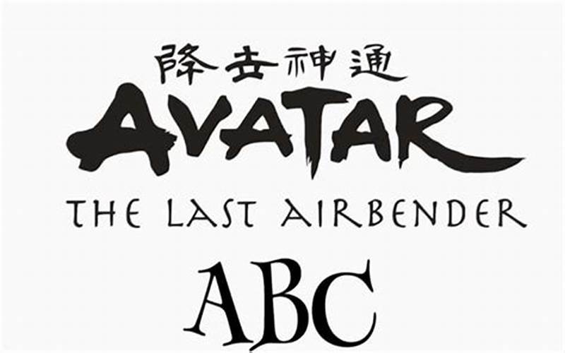 Avatar The Last Airbender Font In The Show