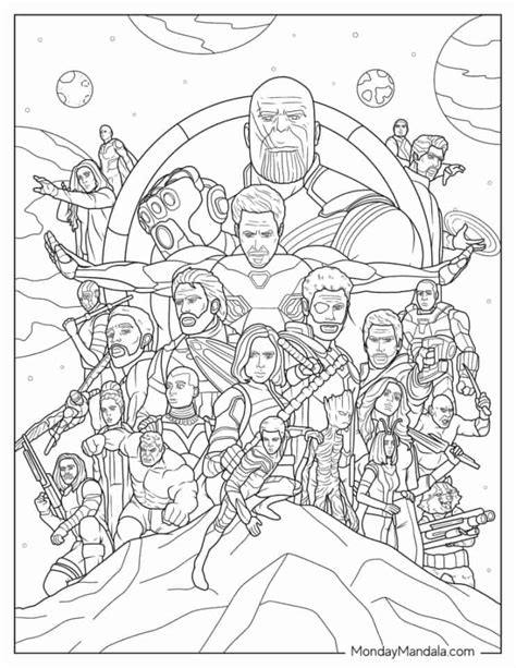 Avengers Coloring Page