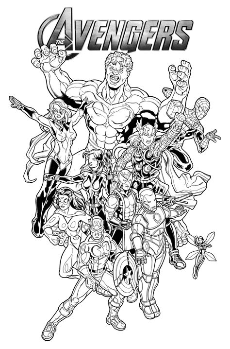 Avengers Colouring Pages Printable