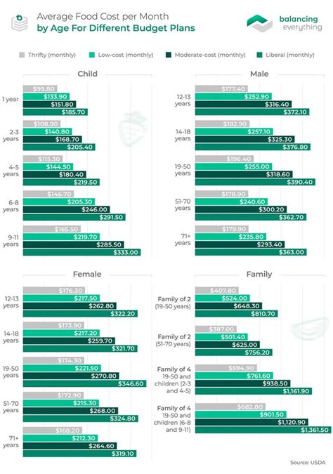 The Ultimate Guide to Savvy Spending: Discovering the Average Food Cost Per Month for One Person