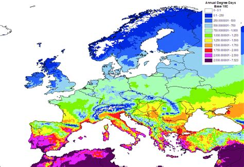 Average annual temperature