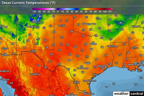 Texas, United States Average Annual Yearly Climate for Rainfall