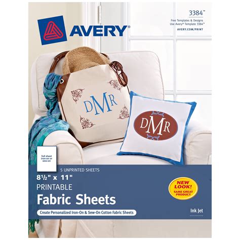 Avery Printable Fabric Sheets