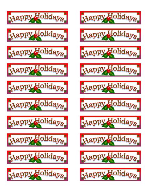 Avery 5160 Holiday Label Template - Adding Personal Touches