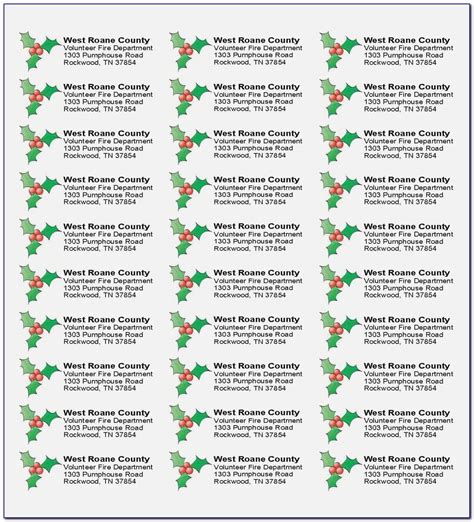Avery 5160 Holiday Label Template - Effortless Application