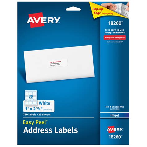Avery Label Template 18260