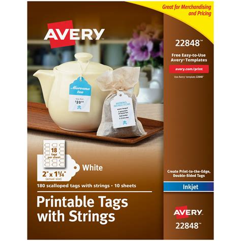 Avery Printable Tags With Strings