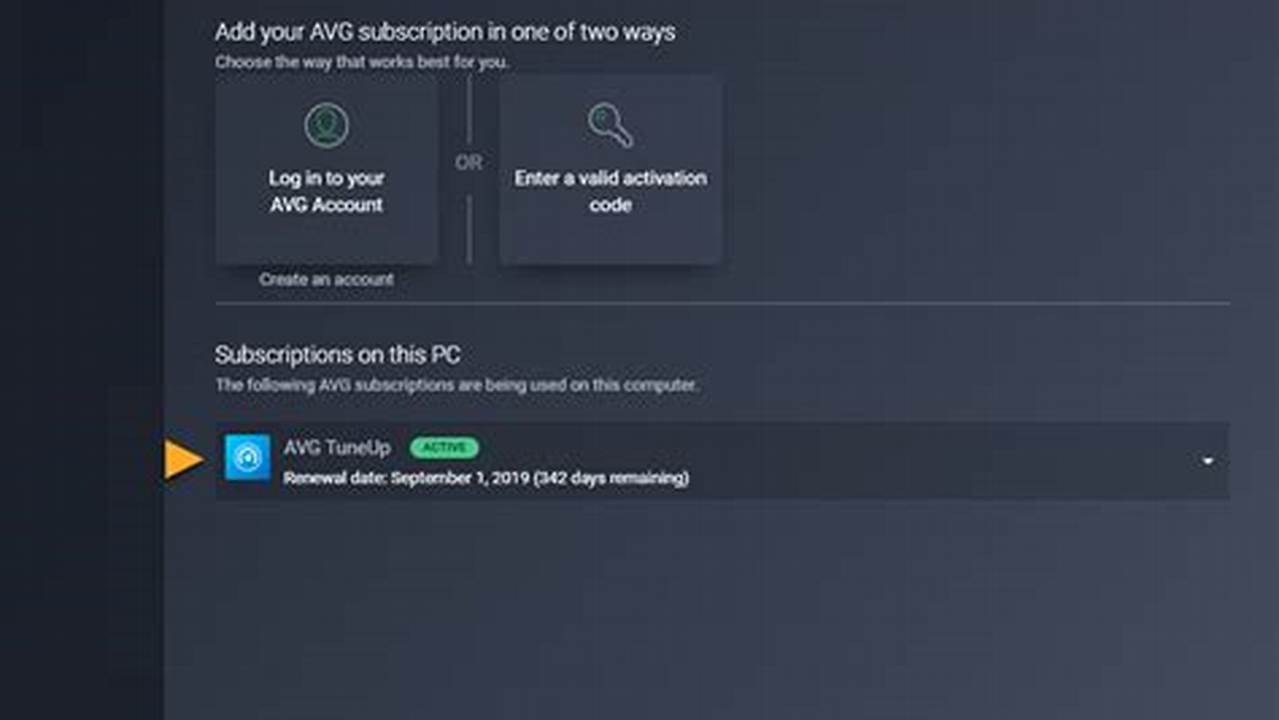 Avg Tune Up Activation Code 2025