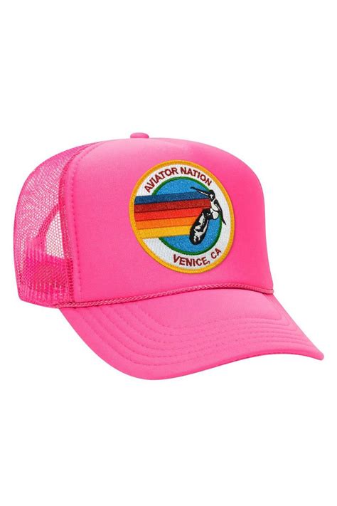 Aviator Nation Pink Trucker Hat
