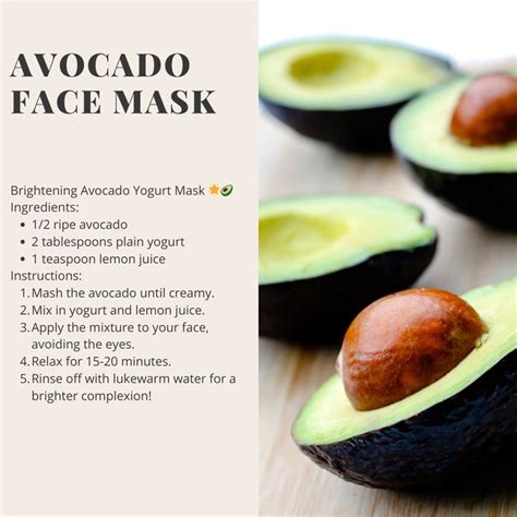 Avocado Masks: Radiant Skin, Simple Recipes.