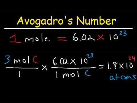 Avogadro'S Number Calculator