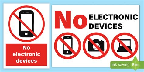 Avoid Electronics