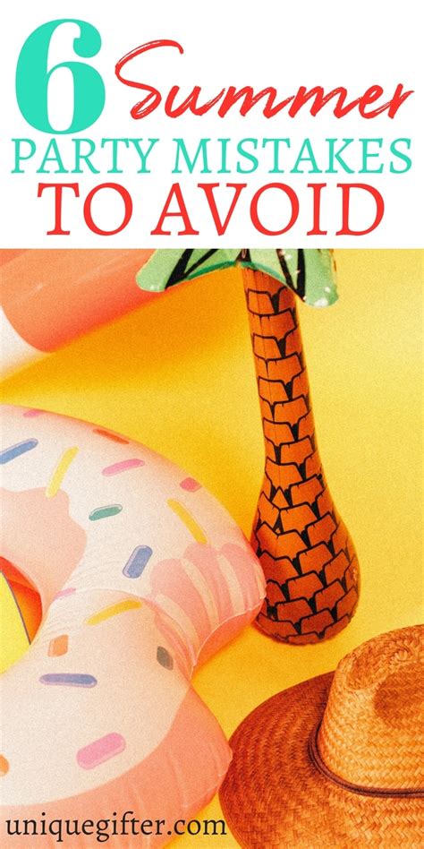 Avoid Party Mistakes