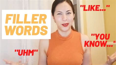 Avoid Using Filler Words
