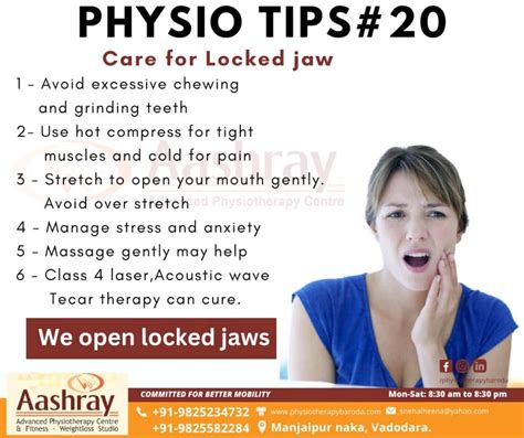Avoid excessive jaw movement