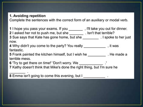 Avoiding Repetition and Adding Variety