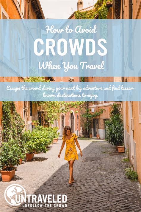 Avoiding crowds travel