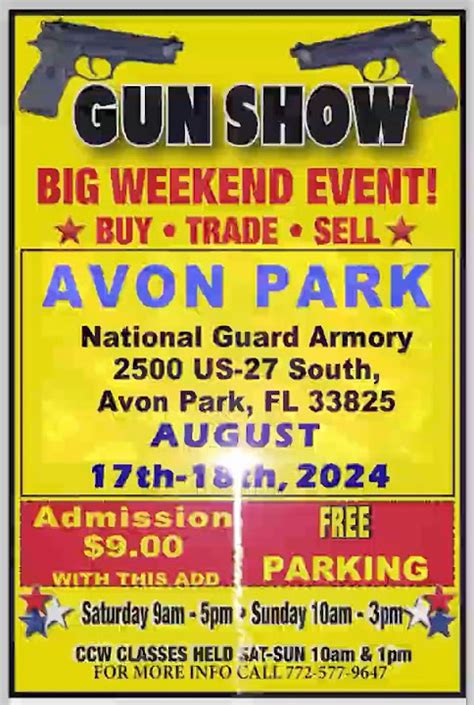 Lock and Load at the Avon Park Gun Show: Your Ultimate Firearms Experience!