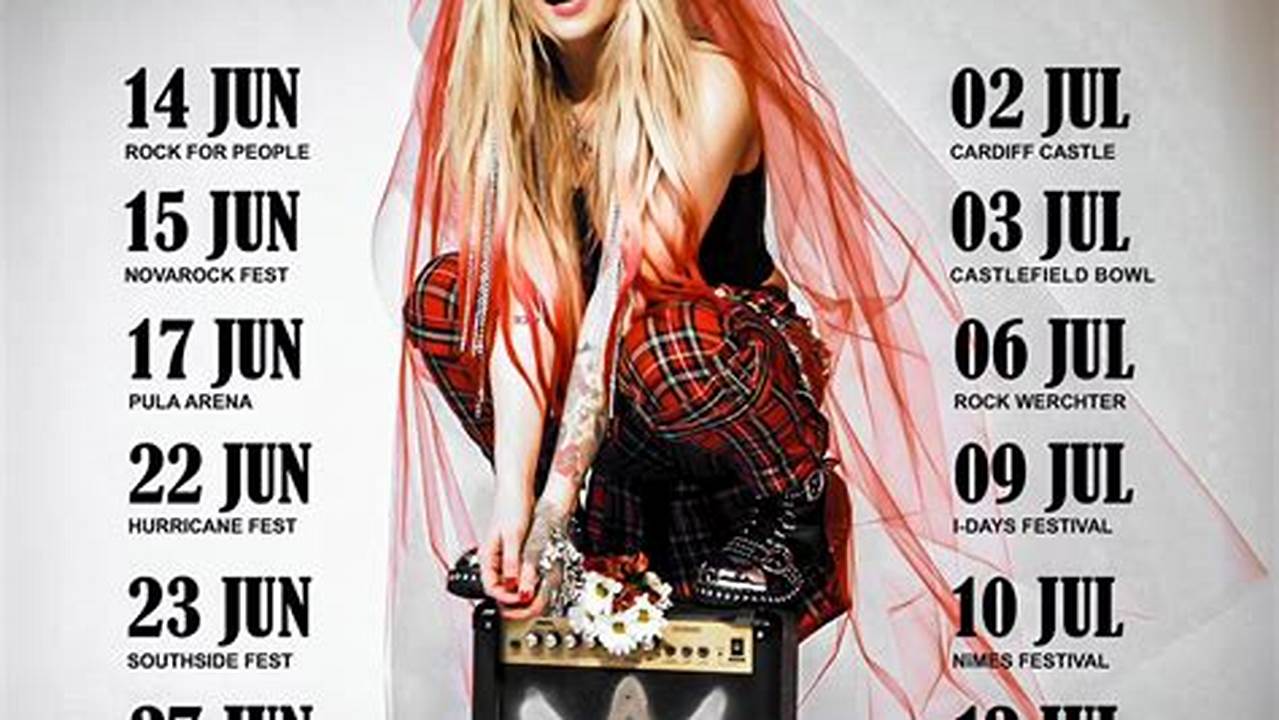 Avril Lavigne Concert Schedule