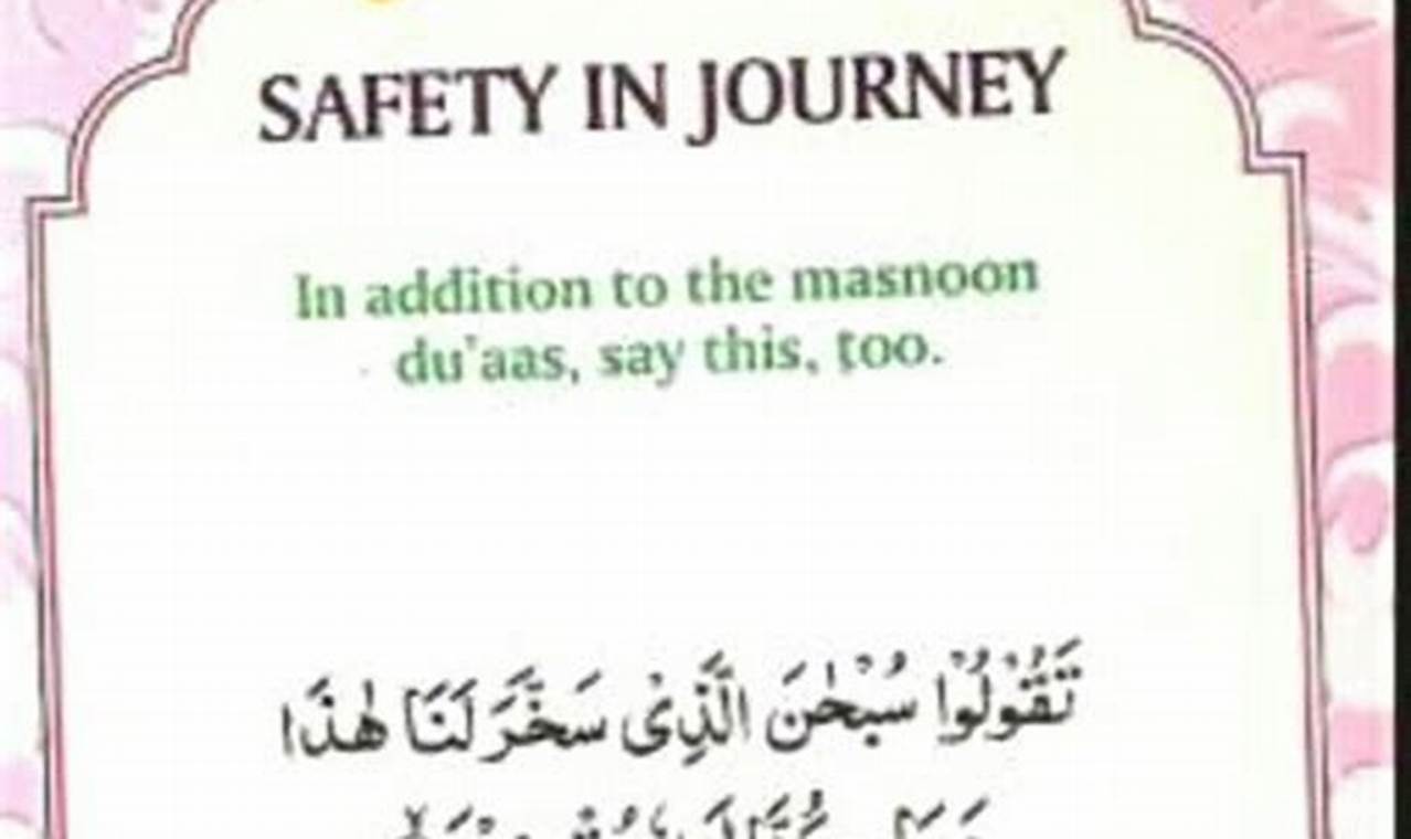 Awesome Happy And Safe Journey Islamic Quotes