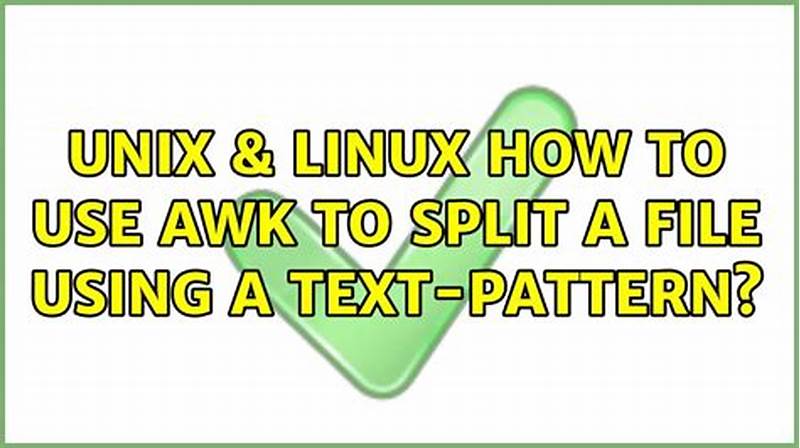 Awk Split File By Pattern